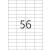 TopStick Nr. 8700 Klebeetiketten Label 100 Blatt A4 Blanko 52,5x21,2 mm
