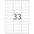 TopStick Nr. 8702 Klebeetiketten Label 100 Blatt A4 Blanko 70x25,4 mm