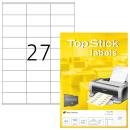TopStick 70x32 mm Klebeetiketten Labels A4 100 Blatt zum...