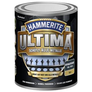 Hammerite ULTIMA Metallschutzlack Rostschutz 750 ml matt Anthrazitgrau RAL 7016