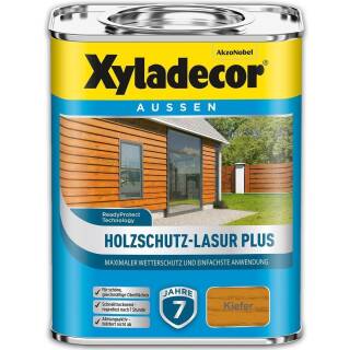Xyladecor Holzschutz-Lasur PLUS Kiefer 4 l Außen Imprägnierung Langzeit