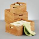 Zeller Aufbewahrungskiste Bambus Allzweckbox Holzkiste Spielzeug Büro Haushalt alle Größen