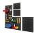 Allit ProfiPlus Endless 27 schwarz Endloswand Werkzeugwand für Wandmontage von Sichtboxen 457080
