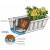 Bew&auml;sserungsblumenkasten Kasten mit Wasserspeicher AQUA FLOR ca. 80 cm wei&szlig;