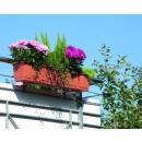 Geli Blumenkasten Pflanzkasten Balkon AQUA Green mit WAZ alle Größen und Farben