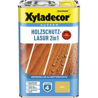 Xyladecor Holzschutzlasur Kiefer 4 l Außen Imprägnierung Holzschutzmittel