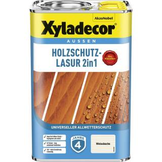 Xyladecor Holzschutzlasur Weißbuche 4 l Außen Imprägnierung Holzschutzmittel