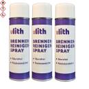 3x Ulith Brennerreiniger Spray 500 ml Entfettung...