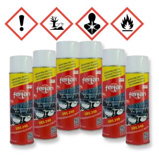 6x Fertan UBS 240 Spray 500 ml Wachs Schutzwachs Unterbodenschutz Hohlraum Versiegelung (3 l)