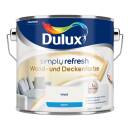 Dulux Simply Refresh Weiß matt 2,5 l Farbe Innen Wand Decke Zimmer Wohnung streichen