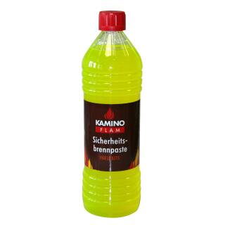 KaminoFlam 1000 ml Flasche Sicherheitsbrennpaste Brennpaste Fondue Heiße Steine Gartenfackeln 388803