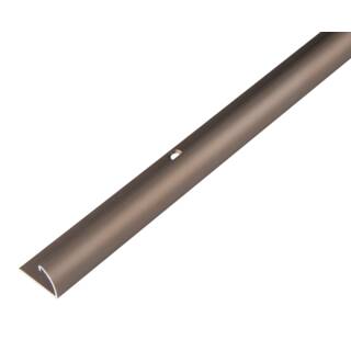 ALBERTS Abschlussprofil Aluminium bronzefarbig eloxiert 1000x24,5x13,5 mm lichte Höhe 9 mm