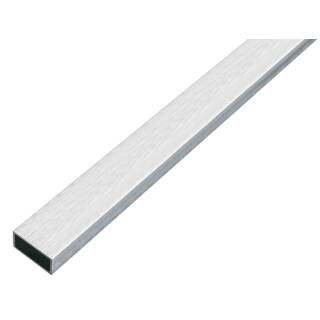 ALBERTS Vierkantrohr Vierkantprofil Aluminium edelstahldesign hell 1000x20x10 mm Materialstärke 1 mm