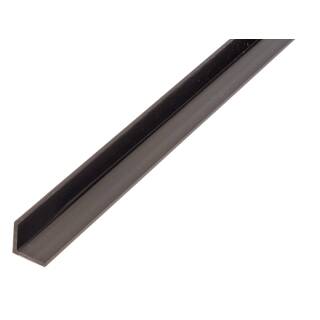 ALBERTS Winkelprofil PVC-U schwarz 1000x10x10 mm Materialstärke 1 mm