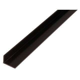 ALBERTS Winkelprofil PVC-U schwarz 1000x25x20 mm Materialstärke 2 mm