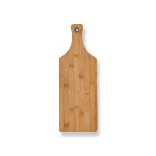 Zeller Schneidebrett Servieren Platte mit Griff Kochen Küche Buffet Holz Bambus natur 44x16 cm 25192