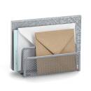 Zeller Briefbox Mesh Grau 17,5x8,5x13,5 cm