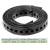 ALBERTS 1,5 m Lochband Nagelband Montageband Stahl schwarz beschichtet 12x0,8 mm