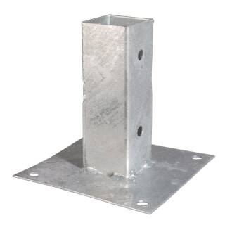 GAH Pfostenkappe quadratisch für Metallpfosten Stahl zum Anschweißen Schweißen 