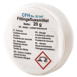 CFH Fittingsflussmittel 20g Weichlötflussmittel Fittingslötfett Lötbedarf Löten