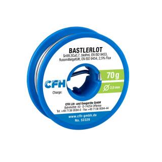 CFH Bastlerlot bleifrei 70 g für allgemeine Lötarbeiten Flussmittel 2 mm