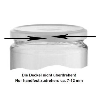 1 X 100 mm Deckel für Gläser WEIß Twist-off-Deckel Schraubdeckel TO 100 