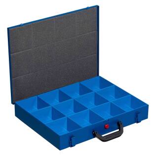 Allit 454121 EuroPlus Pro >M< 44H-12 Profi-Kleinteilekoffer Einsatzboxen blau