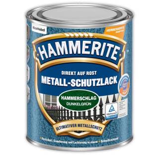Hammerite Metall-Schutzlack HAMMERSCHLAG DUNKELGRÜN 750ml Effektlack Rostschutz