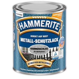 Hammerite Metall-Schutzlack HAMMERSCHLAG SILBERGRAU 750ml Effektlack Rostschutz