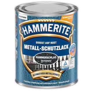 Hammerite Metallschutzlack HAMMERSCHLAG SCHWARZ 750 ml Effektlack Rostschutz