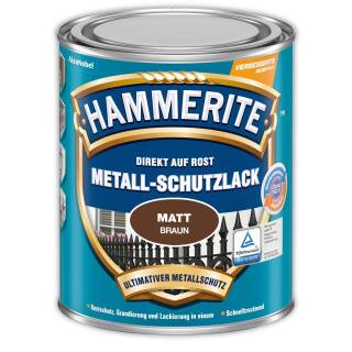 Hammerite Metall-Schutzlack MATT BRAUN 750ml Metallschutzlack Rostschutz Lack