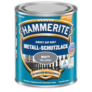 Hammerite Metallschutzlack matt HELLGRAU 750 ml Metallschutzlack Rostschutz Lack