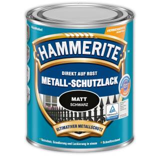Hammerite Metall-Schutzlack MATT SCHWARZ 750ml Metallschutzlack Rostschutz Lack