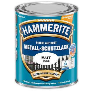Hammerite Metall-Schutzlack MATT WEISS 750ml Metallschutzlack Rostschutz Lack