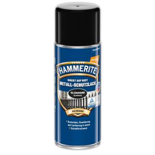 Hammerite Metall-Schutzlack glänzend SCHWARZ 400ml Spraydose Rostschutz Lack