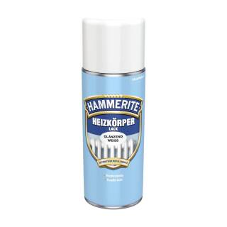 Hammerite HEIZKÖRPER-LACK WEISS GLANZ 400ml Spray Metallschutzlack Heizung Lack