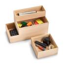 Zeller Ordnungsbox Holzkiste Allzweck Aufbewahrung Spielzeug Büro Haushalt 15x15x7 cm Kiefer 13392