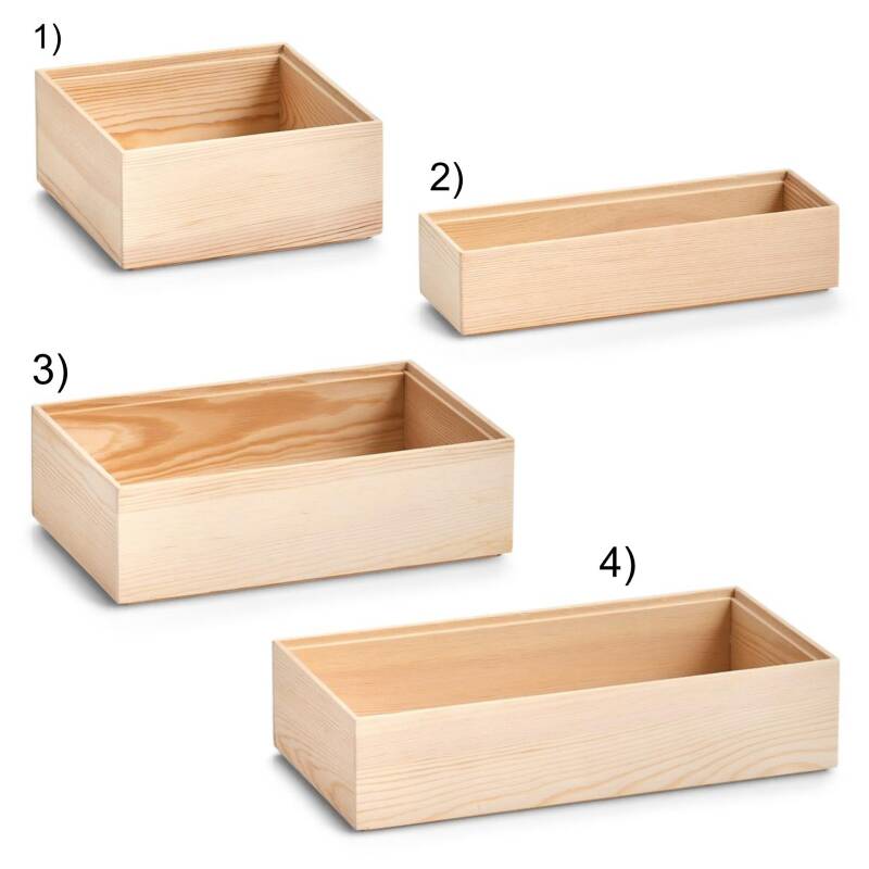 Holzkiste Stapelkiste klein ohne Deckel Stapelbox Holzbox Allzweckkiste 