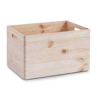 Zeller Allzweckkiste Holzbox Spielzeug Büroartikel Basteln Haushalt 40x30x24 cm Kiefer natur 13143